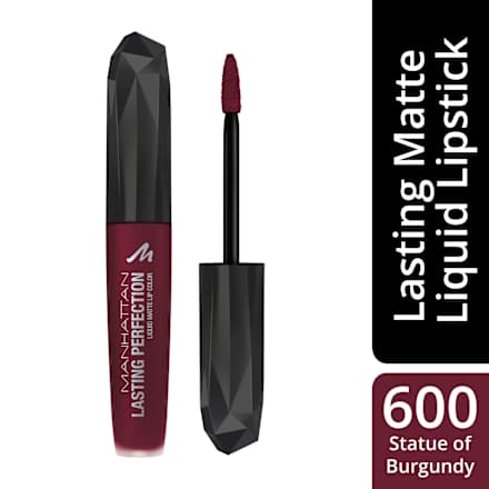 Lippenstift Liquid Matte Lasting Perfection 600 Statue of Burgundy MANHATTAN Cosmetics