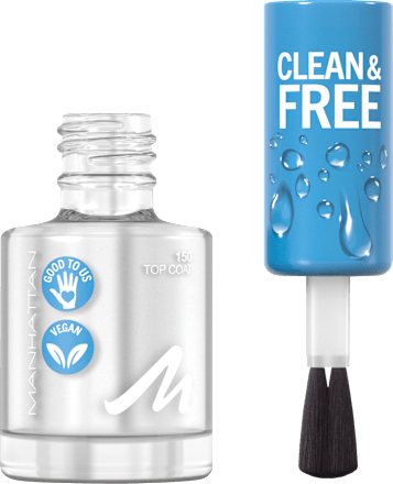 Überlack Clean & Free Top Coat 150 Oxygen Wave  MANHATTAN Cosmetics