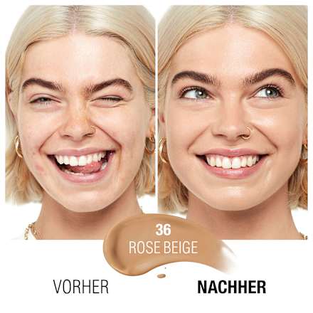 Foundation Clean & Free Skin Tint Rose Beige 36 MANHATTAN Cosmetics