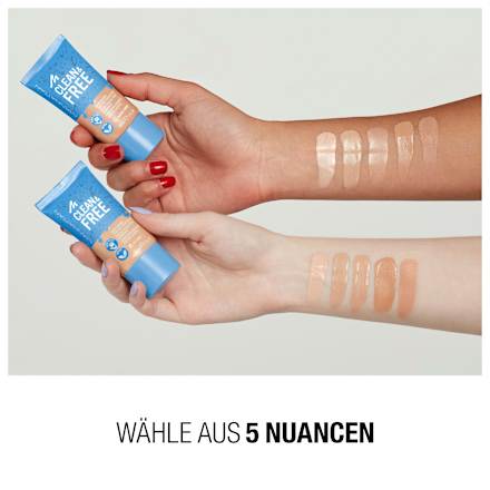 Foundation Clean & Free Skin Tint Soft Beige 34  MANHATTAN Cosmetics