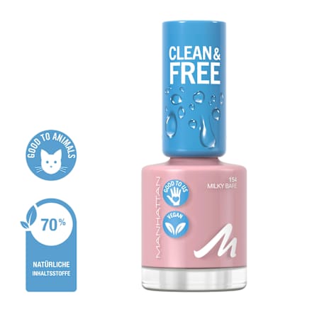 Nagellack Clean & Free 154 Milky Bare  MANHATTAN Cosmetics