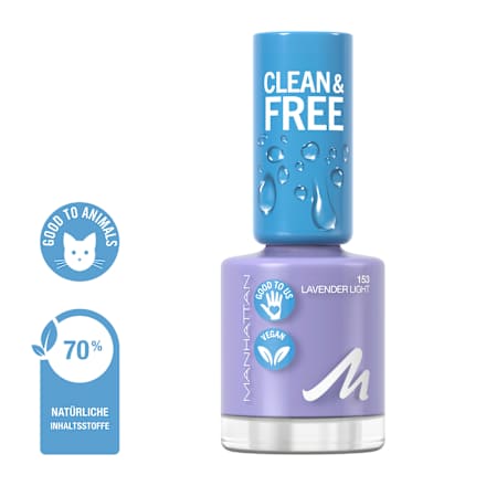 Nagellack Clean & Free 153 Lavender Light  MANHATTAN Cosmetics