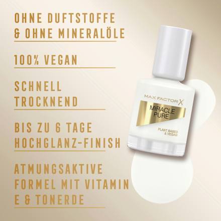 Nagellack Miracle Pure Nail Coconut Milk 154 MAX FACTOR