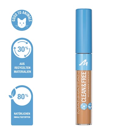 Concealer Clean & Free, Medium 30 MANHATTAN Cosmetics