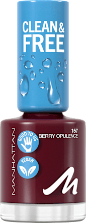 Nagellack Clean & Free 157 Berry Opulence  MANHATTAN Cosmetics