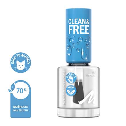 Überlack Clean & Free Top Coat 150 Oxygen Wave  MANHATTAN Cosmetics