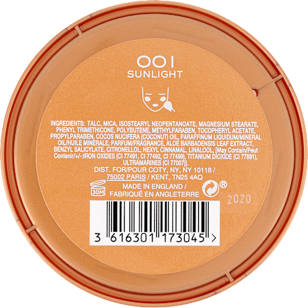 Natural bronzer - 01 Sunlight RIMMEL LONDON
