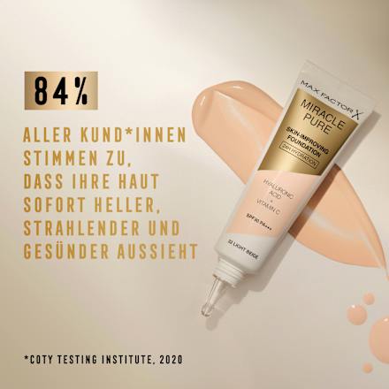 Foundation Miracle Pure Golden 75, LSF 30 MAX FACTOR