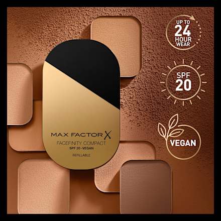 Foundation Puder Facefinity Compact 001 Porcelain MAX FACTOR