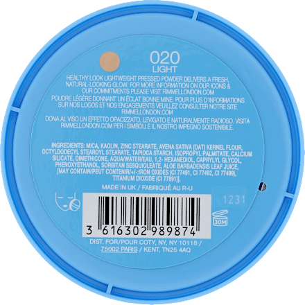 PUDER KIND & FREE 020  RIMMEL LONDON