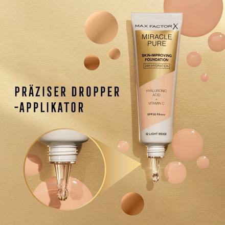 Foundation Miracle Pure 80 Bronze, LSF 30 MAX FACTOR