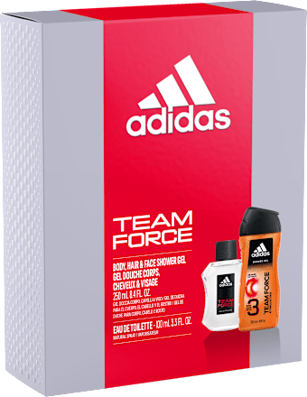Подаръчен комплект Team Force - Тоалетна вода за мъже, 100 ml + Душ гел, 250 ml adidas