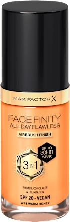 FACE FINITY ALL DAY FLAWLESS 3IN1 tečni puder - W78 Warm Honey, SPF20 MAX FACTOR