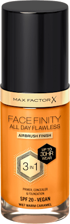FACE FINITY ALL DAY FLAWLESS 3IN1 tečni puder - W87 Warm Caramel, SPF20 MAX FACTOR