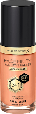 Foundation Facefinity All Day Flawless 82 Deep Bronze, LSF 20 MAX FACTOR