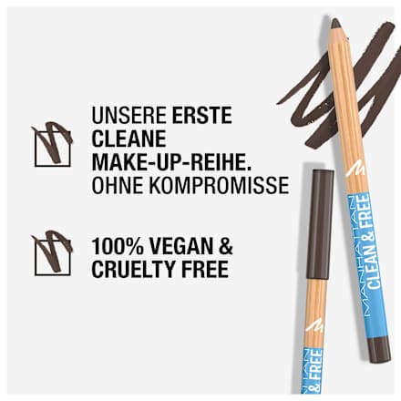Eyeliner Clean & Free 002 Pecan Brown MANHATTAN Cosmetics