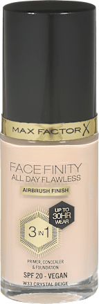 Facefinity 3u1 tekući puder – 33 Crystal Beige  MAX FACTOR