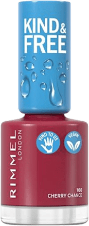 KIND&FREE lak za nokte – 166 Cherry Chance RIMMEL LONDON