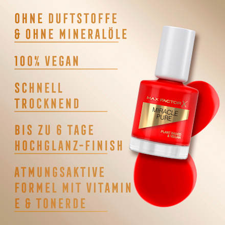 Geschenk-Set Nagellacke Miracle Pure 205 & 305 + gratis Top Coat MAX FACTOR