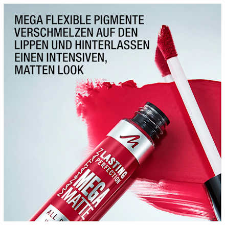 Lippenstift Liquid Lasting Perfection Mega Matte 910 Fuschia Flush MANHATTAN Cosmetics