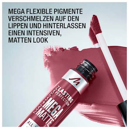 Lippenstift Liquid Lasting Perfection Mega Matte 900 Ravishing Rose MANHATTAN Cosmetics