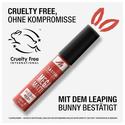 Lippenstift Liquid Lasting Perfection Mega Matte 920 Scarlet Flames MANHATTAN Cosmetics