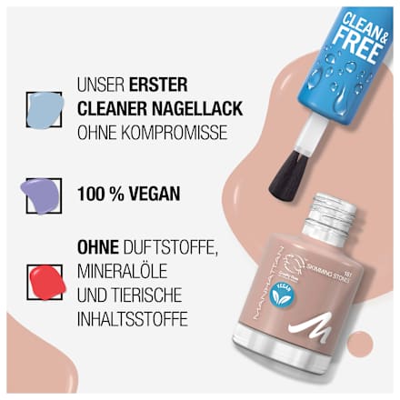 Nagellack Clean & Free 161 Skimming Stones MANHATTAN Cosmetics
