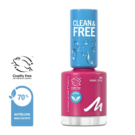Nagellack Clean & Free 165 Rebel Rose MANHATTAN Cosmetics