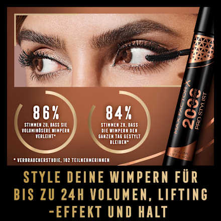 Mascara 2000 Calorie Pro Stylist Black Brown MAX FACTOR
