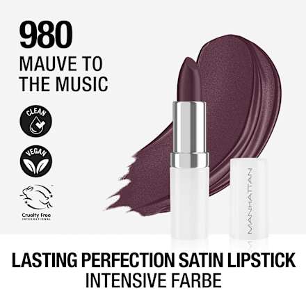 Lippenstift Lasting Perfection Satin 980 Mauve to the Music MANHATTAN Cosmetics