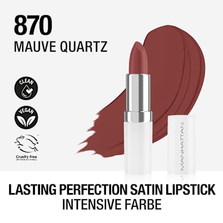Lippenstift Lasting Perfection Satin 870 Mauve Quartz MANHATTAN Cosmetics