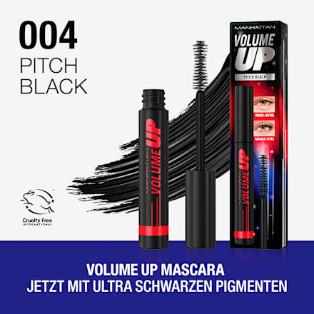 Mascara Volume Up 004 Pitch Black MANHATTAN Cosmetics