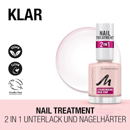 Base Coat, Nail Treatment 2in1 MANHATTAN Cosmetics