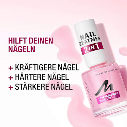 Base Coat, Nail Treatment 2in1 MANHATTAN Cosmetics