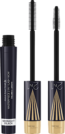 Спирала за мигли Masterpiece 2 in 1 Lash WOW Volume & Length - Midnight Black MAX FACTOR