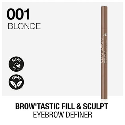 Augenbrauenstift Brow Tastic Fill&Sculpt 001 Blonde MANHATTAN Cosmetics