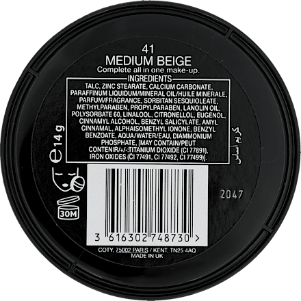 CREME PUFF kameni puder – 41 Medium Beige MAX FACTOR