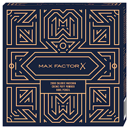 Set cadou Mascara 2000 CALORIE + Creion de ochi KOHL  +Pudră CREME PUFF  MAX FACTOR