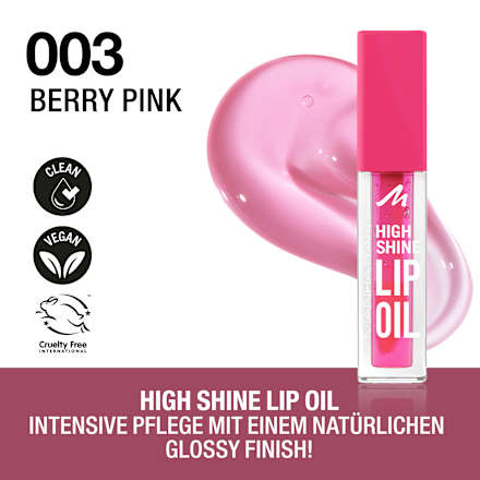 Lippenöl High Shine 003 Berry Pink MANHATTAN Cosmetics