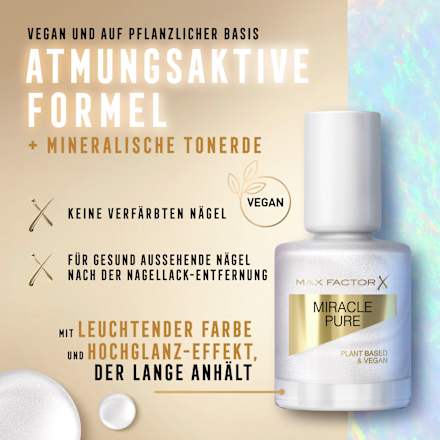 Nagellack Miracle Pure 095 Opal Coat MAX FACTOR