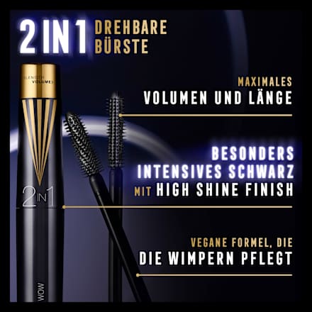 Mascara Masterpiece 2in1 Lash Wow 003 Midnight Black MAX FACTOR