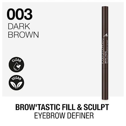 Augenbrauenstift Brow'Tastic Fill&Sculpt 003 Dark Brown MANHATTAN Cosmetics
