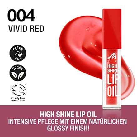 Lippenöl High Shine 004 Vivid Red MANHATTAN Cosmetics
