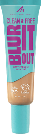 Foundation Clean & Free Blur It Out Skin Tint 31 Soft Ivory MANHATTAN Cosmetics