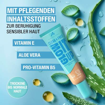 Foundation Clean & Free Glow It Up Skin Tint 31 Soft Ivory MANHATTAN Cosmetics