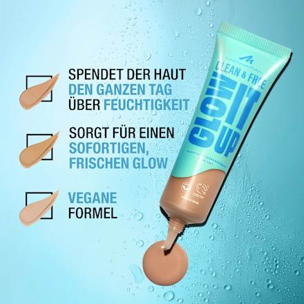 Foundation Clean & Free Glow It Up Skin Tint 31 Soft Ivory MANHATTAN Cosmetics