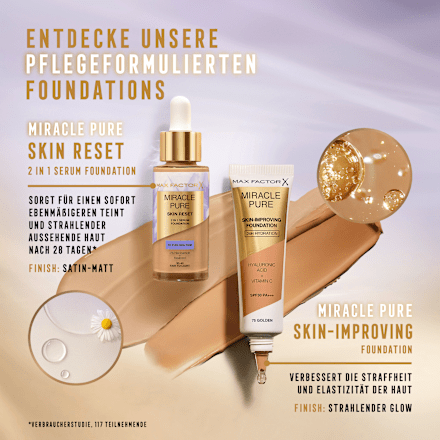 Foundation Miracle Pure Skin Reset 85-90 medium to deep MAX FACTOR