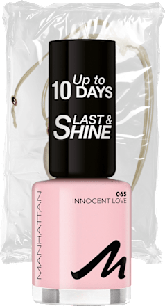 Nagellackset Last & Shine 065 Innocent Love & gratis Muschelband MANHATTAN Cosmetics