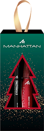 Geschenkset Mascara Volcano Explosive Volume Black & Kajal Eyemazing 1010N Black MANHATTAN Cosmetics