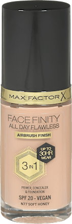 Tekoča podlaga Facefinity Flawless 3v1 Soft Honey 77  MAX FACTOR
